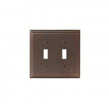 Amerock BP36515ORB - SWITCHPLATE-MULHOLLAND-2 TOGGLE-ORB